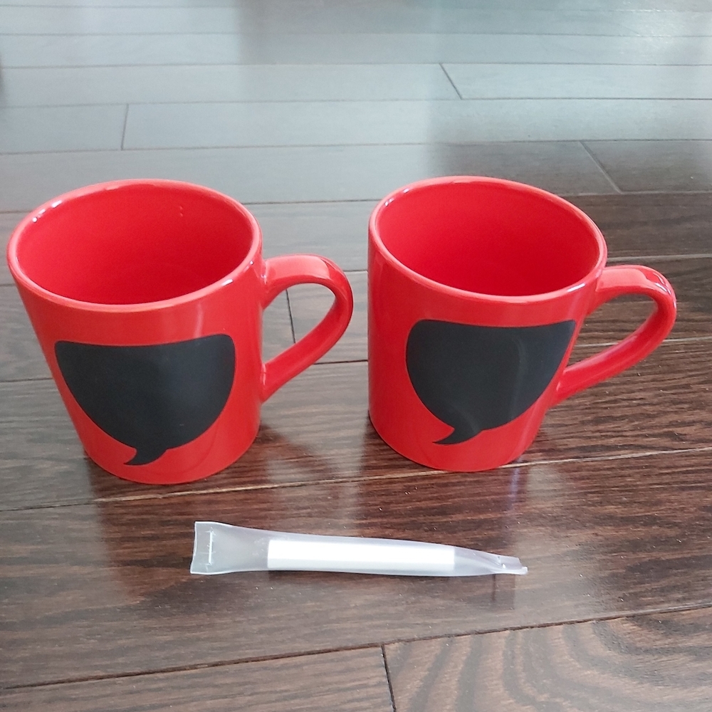 Set of Personal Message Mugs